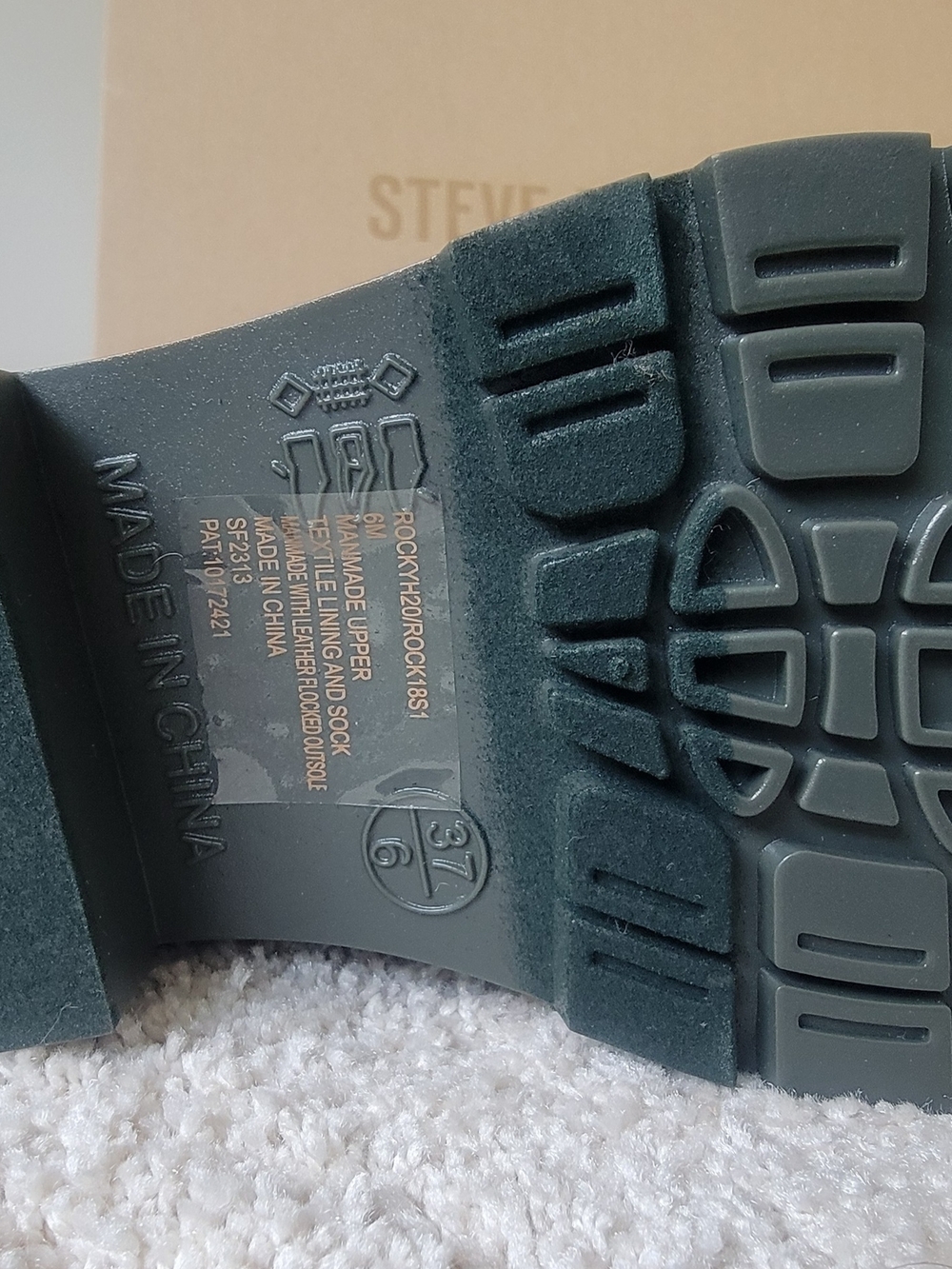 Steve Madden Rocky-H20 Rain Boots - Olive Green - Size 6 NIB - Picture 9 of 10